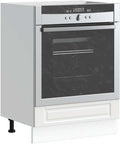 Meuble pour four et micro-ondes, 60 × 46 × 81,5 cm, réglable, bois, blanc, pour la cuisine, GeenYuu