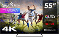 Téléviseur 55QV02K, 139 cm, 55 pouces, commande intelligente, QLED, 4K, Smart Tech