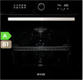 Four encastrable H30, 59,4 × 59,5 × 57,5 cm, 81 L, noir, électrique, 11 programmes, EVVO
