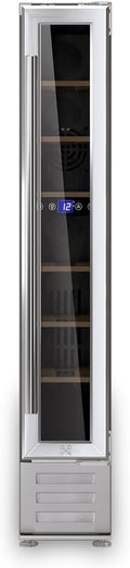 Cave à vin CAVSE7, 22 L, 5 °C, 22 °C, avec éclairage LED, réglable, acier inoxydable, encastrable, 7 bouteilles, LES PETITS CHAMPS