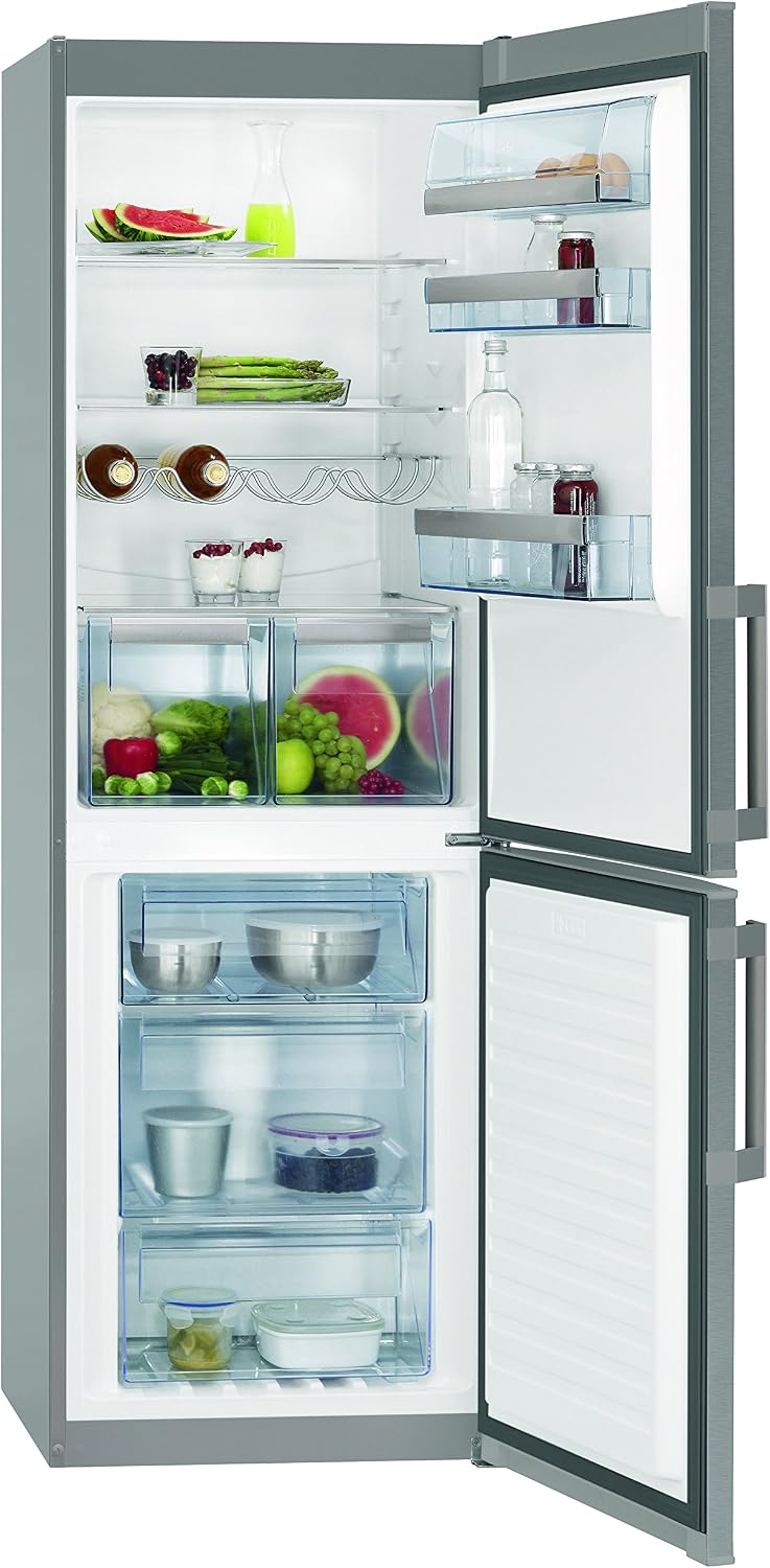 AEG s53530cnx2 réfrigérateur-congélateur, 184,5 cm, 161 kWh/An, 226 L, 92 L, No Frost, acier inoxydable