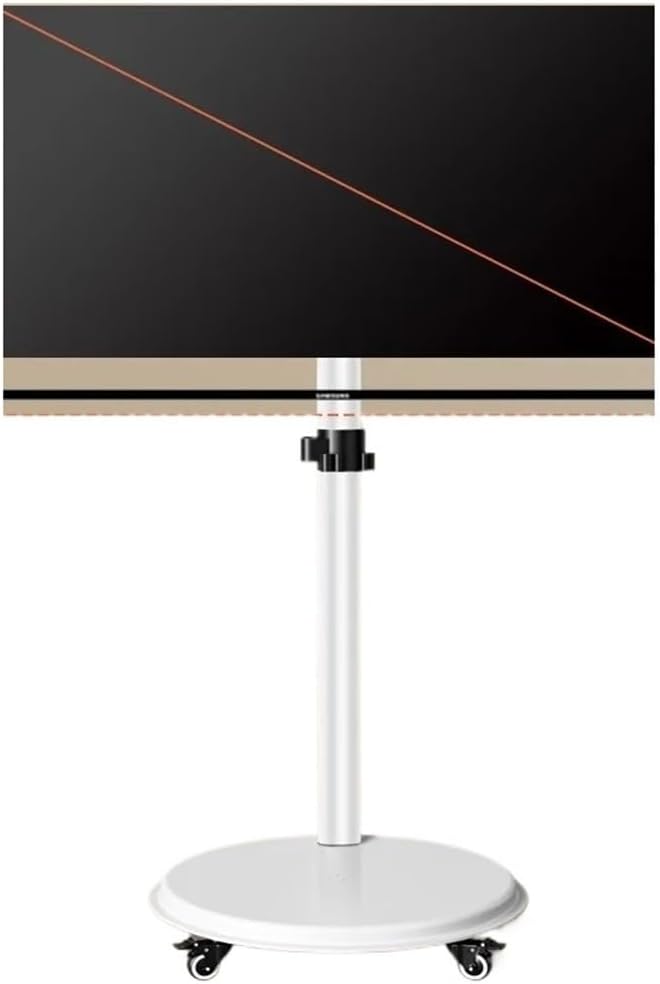 Support TV SC50200, 1400 mm, 24–43 pouces, avec éclairage LED, blanc, MMFURHHAY