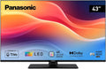 Téléviseur TB-43W61AEZ, 43 pouces, avec éclairage LED, commande intelligente, noir, 4K Ultra HD, Dolby Vision, Panasonic