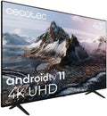 Cecotec ALU30043S téléviseur, 43 pouces, avec éclairage LED, commande intelligente, 4K, Android TV, Dolby Vision