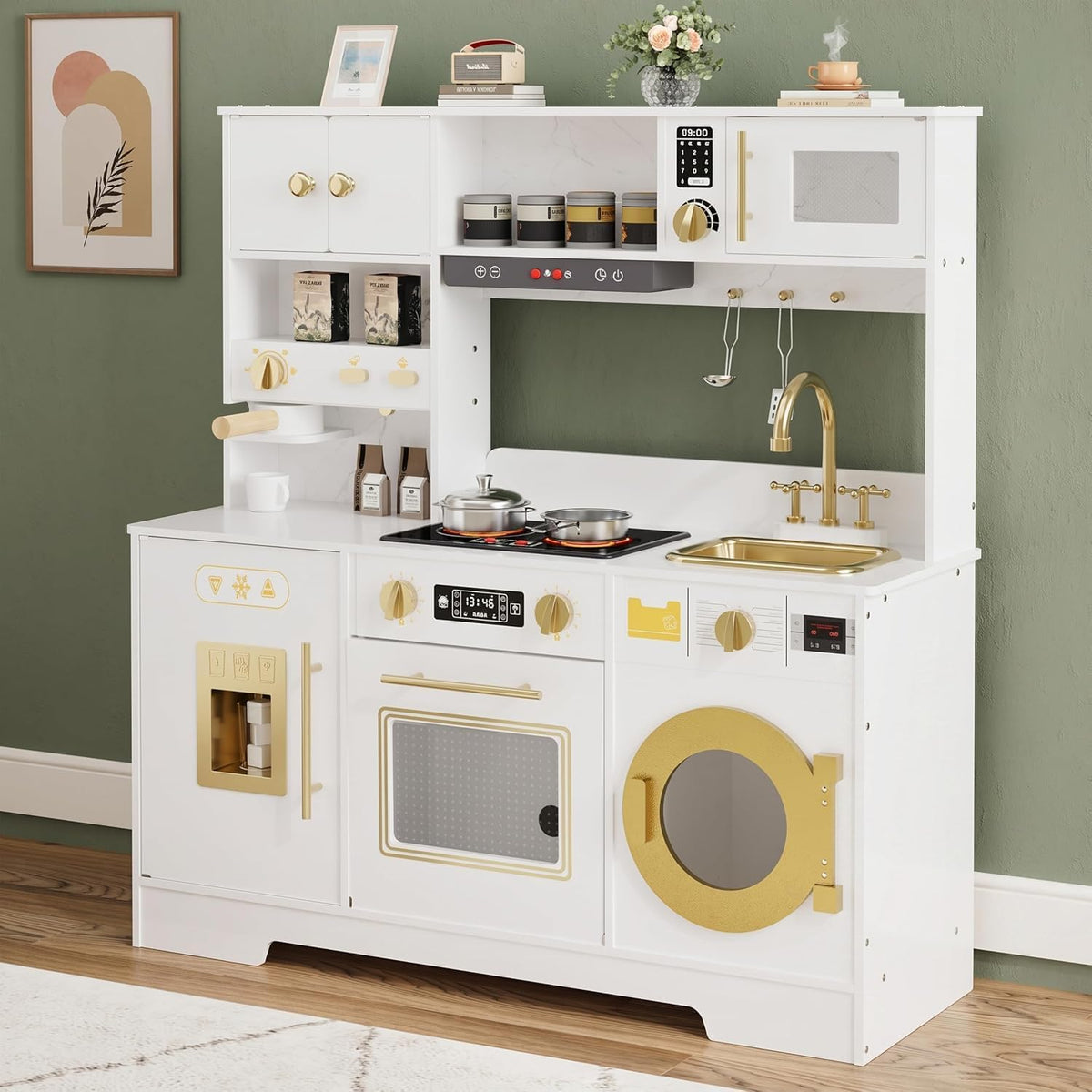 Cuisine jouet, bois, pour la cuisine, Garvee