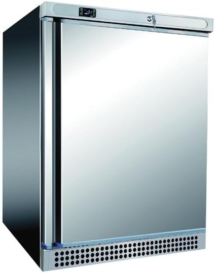 Réfrigérateur professionnel, 130 L, acier inoxydable, Nosem