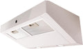 Hotte aspirante CH12060W, 60 cm, 55–64 dB, acier inoxydable, blanc, encastrable, Respekta