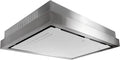 Hotte aspirante, 120 cm, acier inoxydable, verre, blanc, encastrable, Gurari