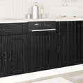 Façade pour lave-vaisselle, 45 × 1,5 × 57 cm, avec tiroirs, noir, pour la cuisine, Plumbpyr