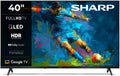 Sharp 40HF3365E téléviseur, 40 pouces, 60 Hz, noir, Google TV, QLED, Bluetooth