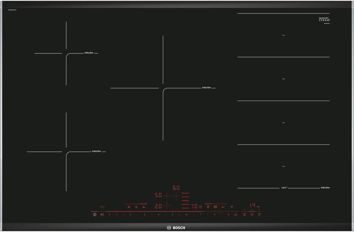 Bosch PXV875DV1E table de cuisson, induction