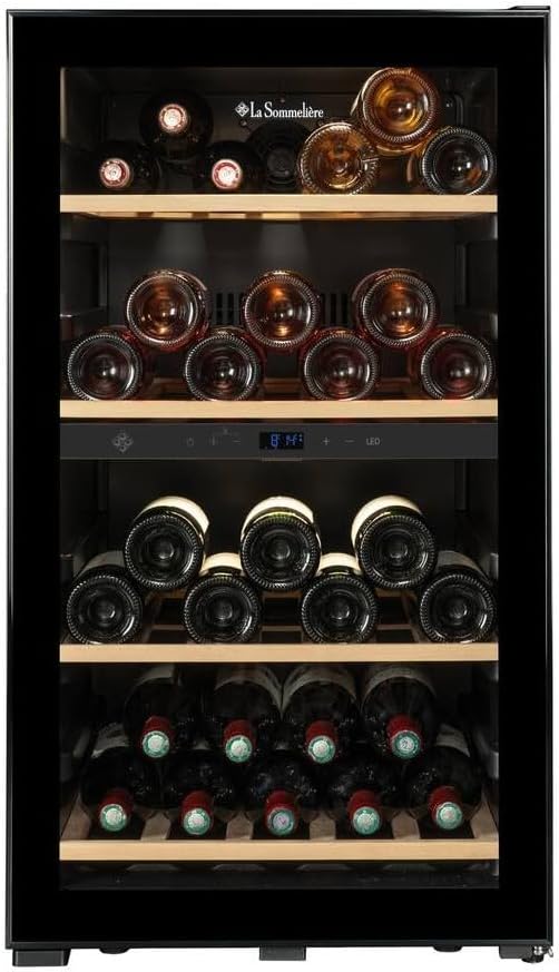 Cave à vin SMART52DZ, commande intelligente, 52 bouteilles, LA SOMMELIERE