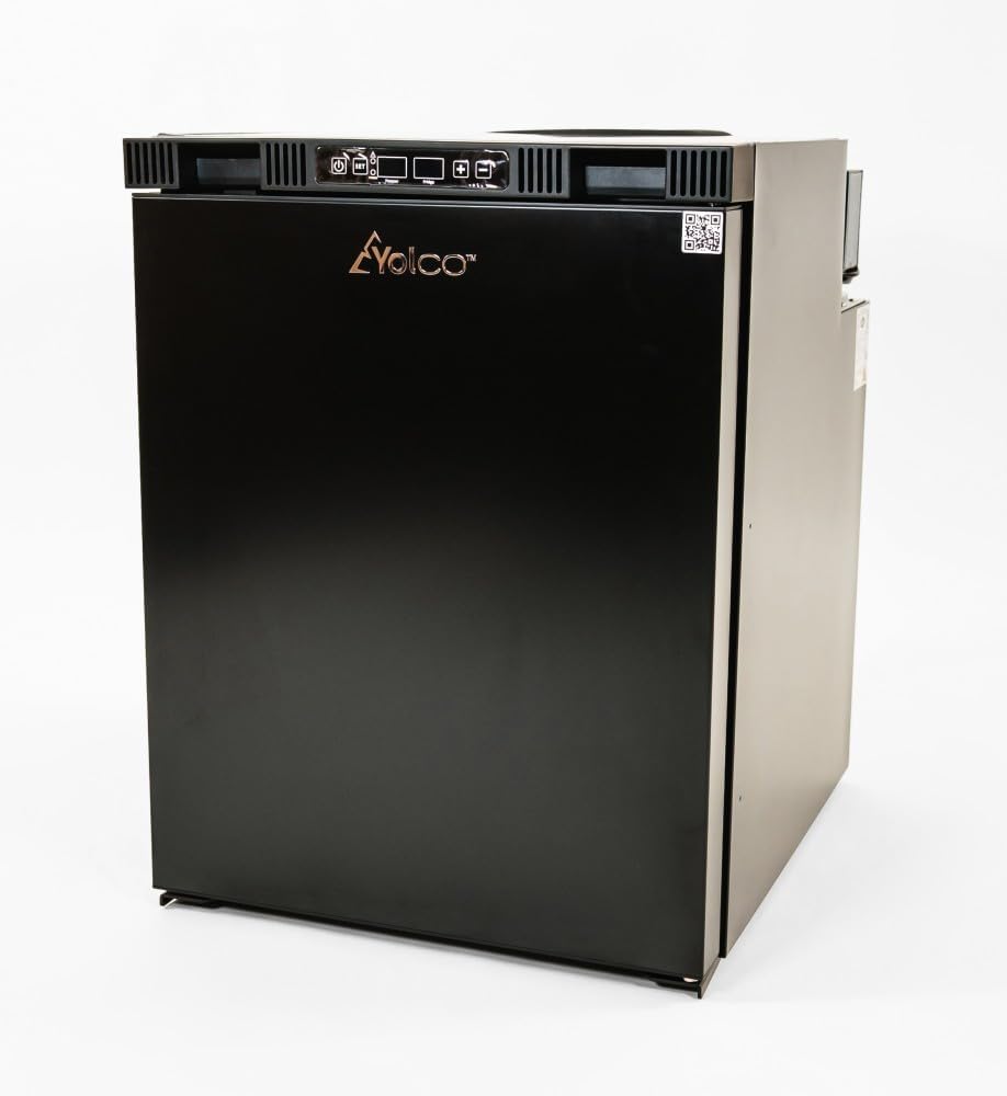 Réfrigérateur-congélateur RL75M, 150 cm, 72 L, 12 V, 24 V, 230 V, commande intelligente, encastrable, Bluetooth, Yolco