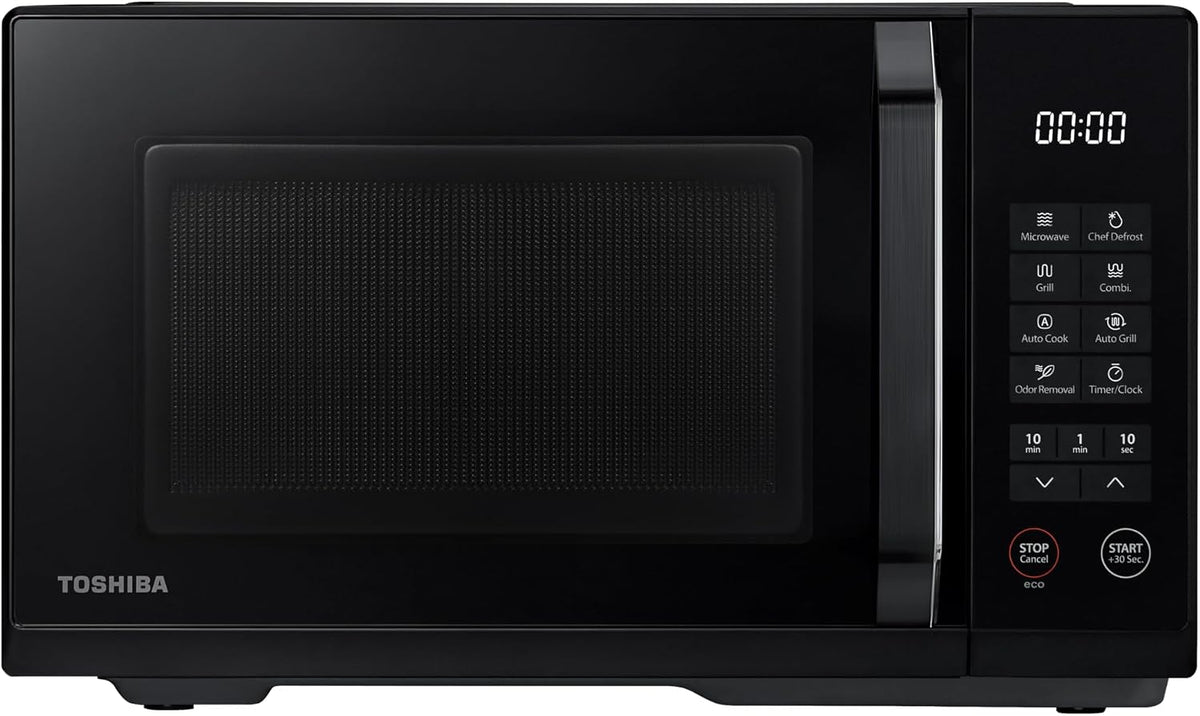 Toshiba MW3-EG23PE four à micro-ondes, 23 L, 800 W, 1000 W, noir, grill, 10 niveaux