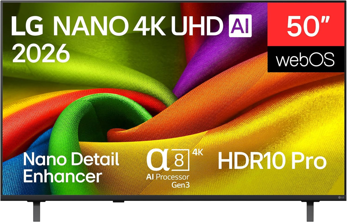 LG NU85 téléviseur, 50 pouces, avec éclairage LED, 4K