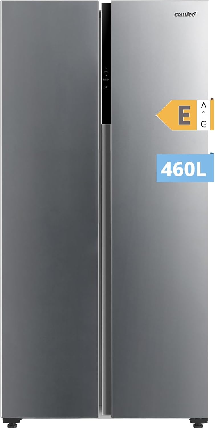 Réfrigérateur-congélateur, 460 L, No Frost, acier inoxydable, Comfee