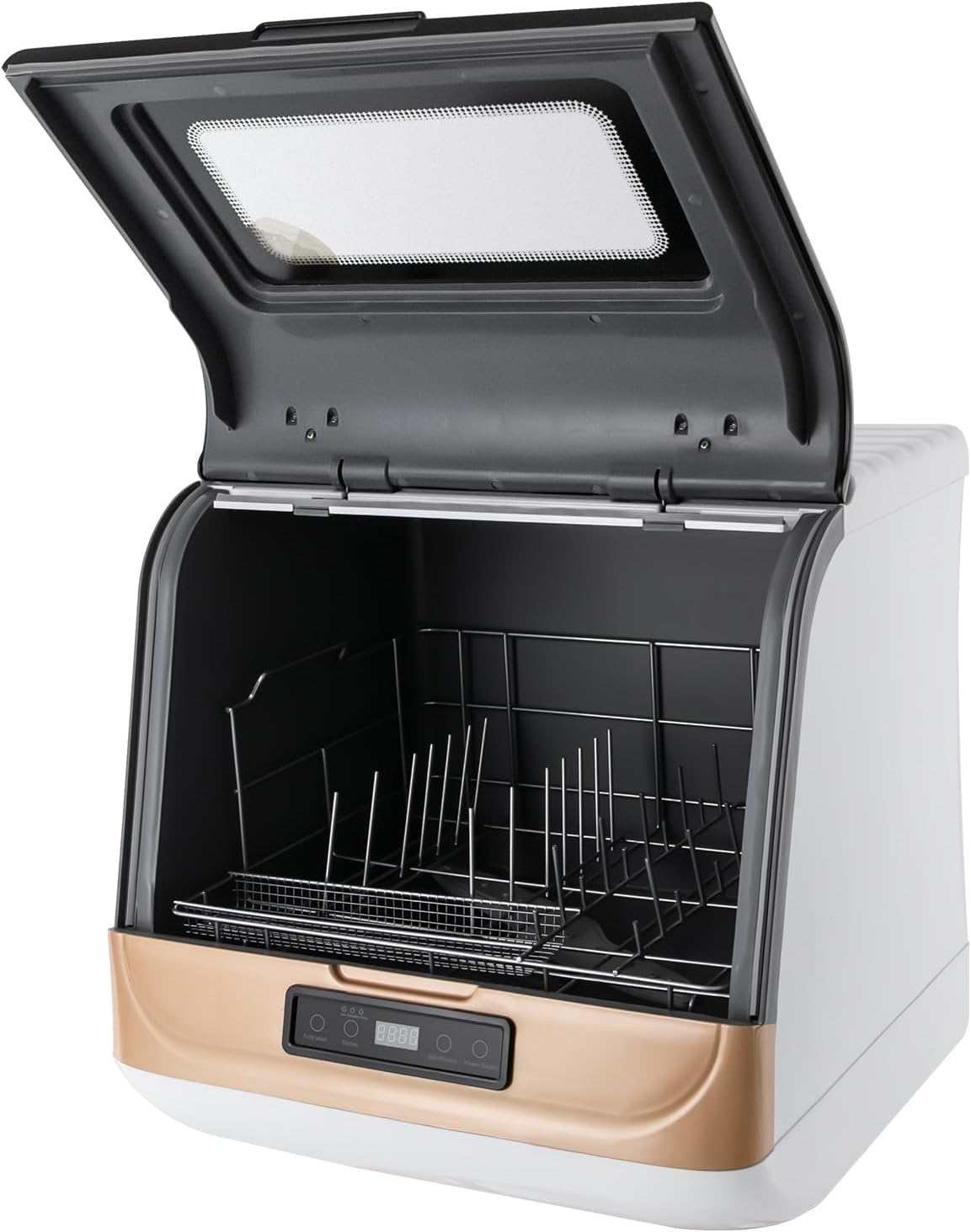 Lave-vaisselle, 45 × 40 × 44,7 cm, 800 W, avec éclairage LED, 5 programmes, FUROMG