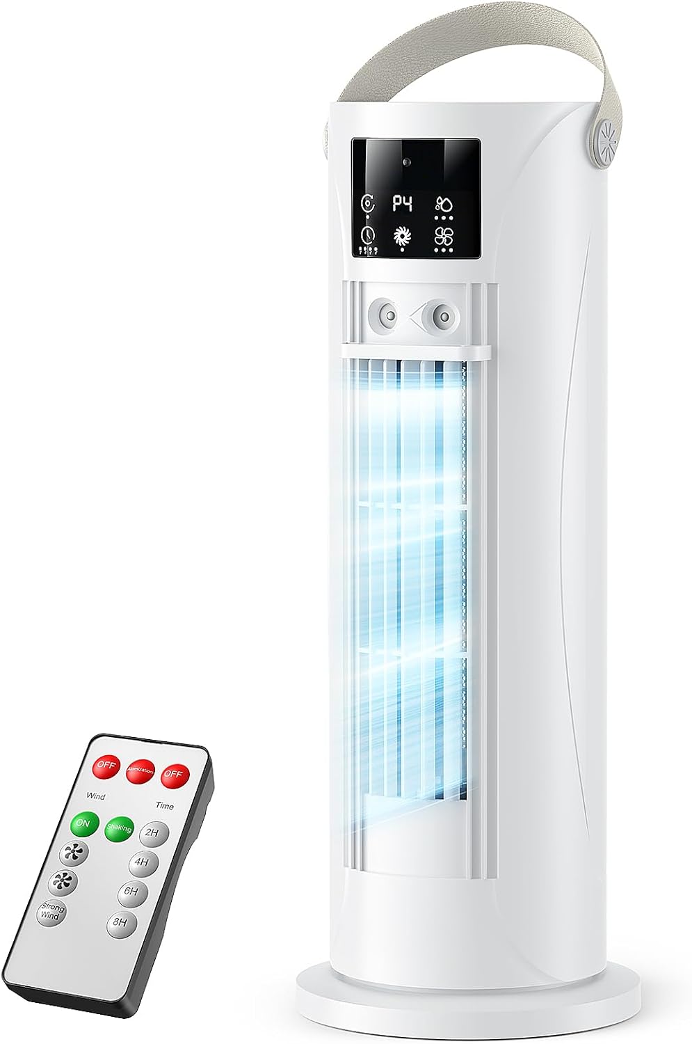 Climatiseur portable, 28 dB, blanc, mobile, 4 vitesses, pour le bureau, pour la chambre, CosmartAir
