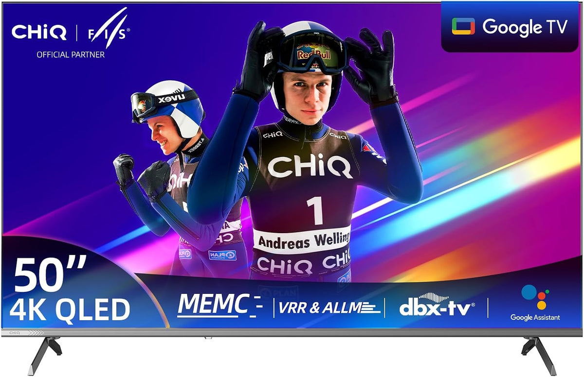 Téléviseur U50QST, 50 pouces, 4K, QLED, Google TV, CHiQ