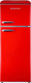 Réfrigérateur-congélateur GDPV215RD, 215 L, rouge, GEDTECH