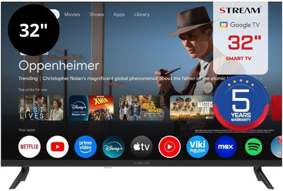 Téléviseur S32EX1GH, 100 mm, 32 pouces, commande intelligente, Google TV, Stream System