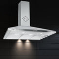 Hotte aspirante, 90 cm, 1000 m³/h, acier inoxydable, Gurari