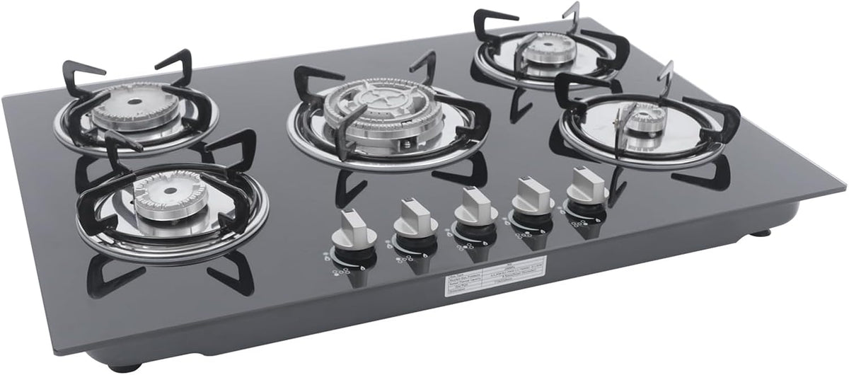 Table de cuisson, 77 × 51 × 7 cm, réglable, à gaz, gaz naturel, encastrable, WINPANG
